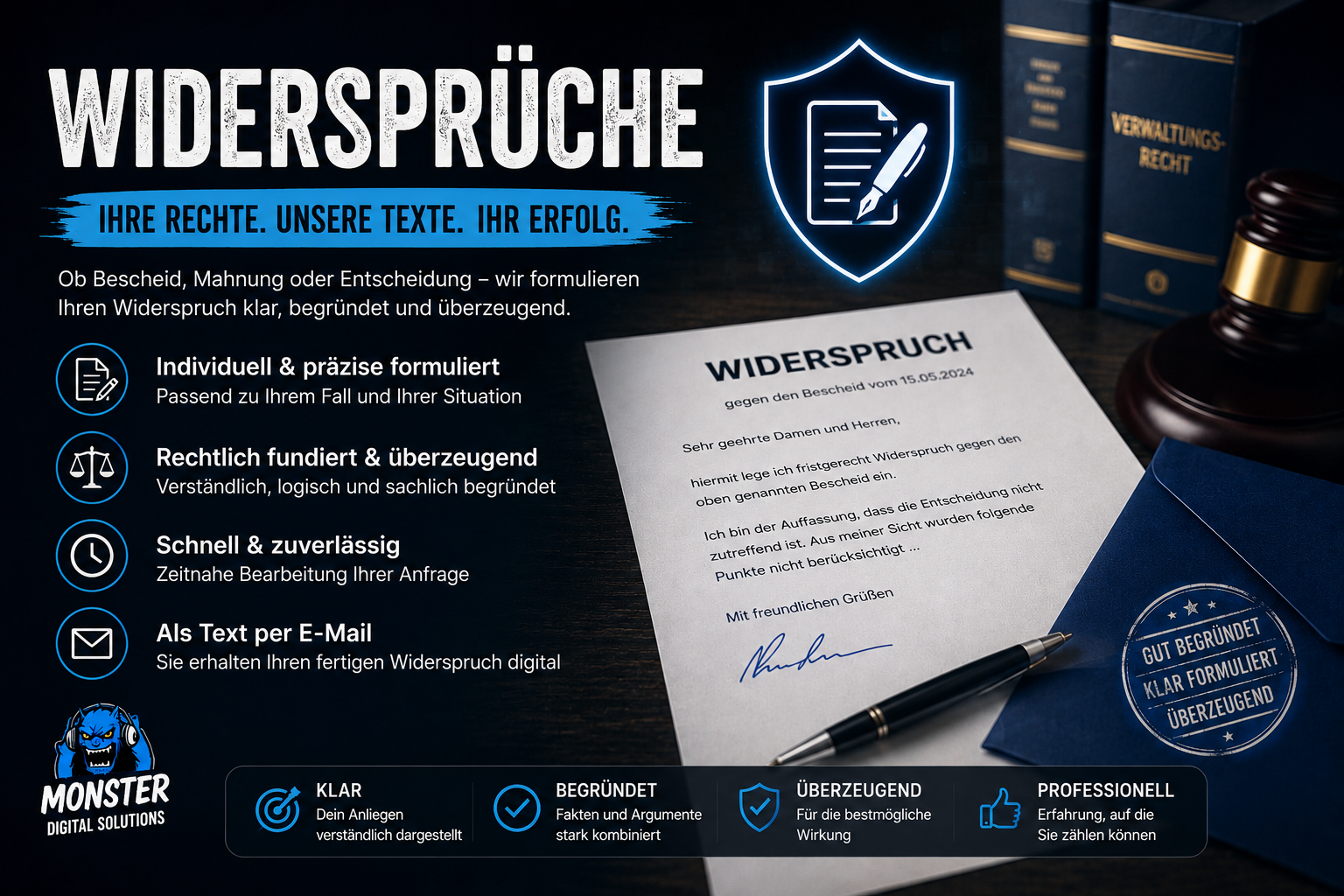 📄 Behörden & Alltag –  Schreiben nach Ihren Vorgaben