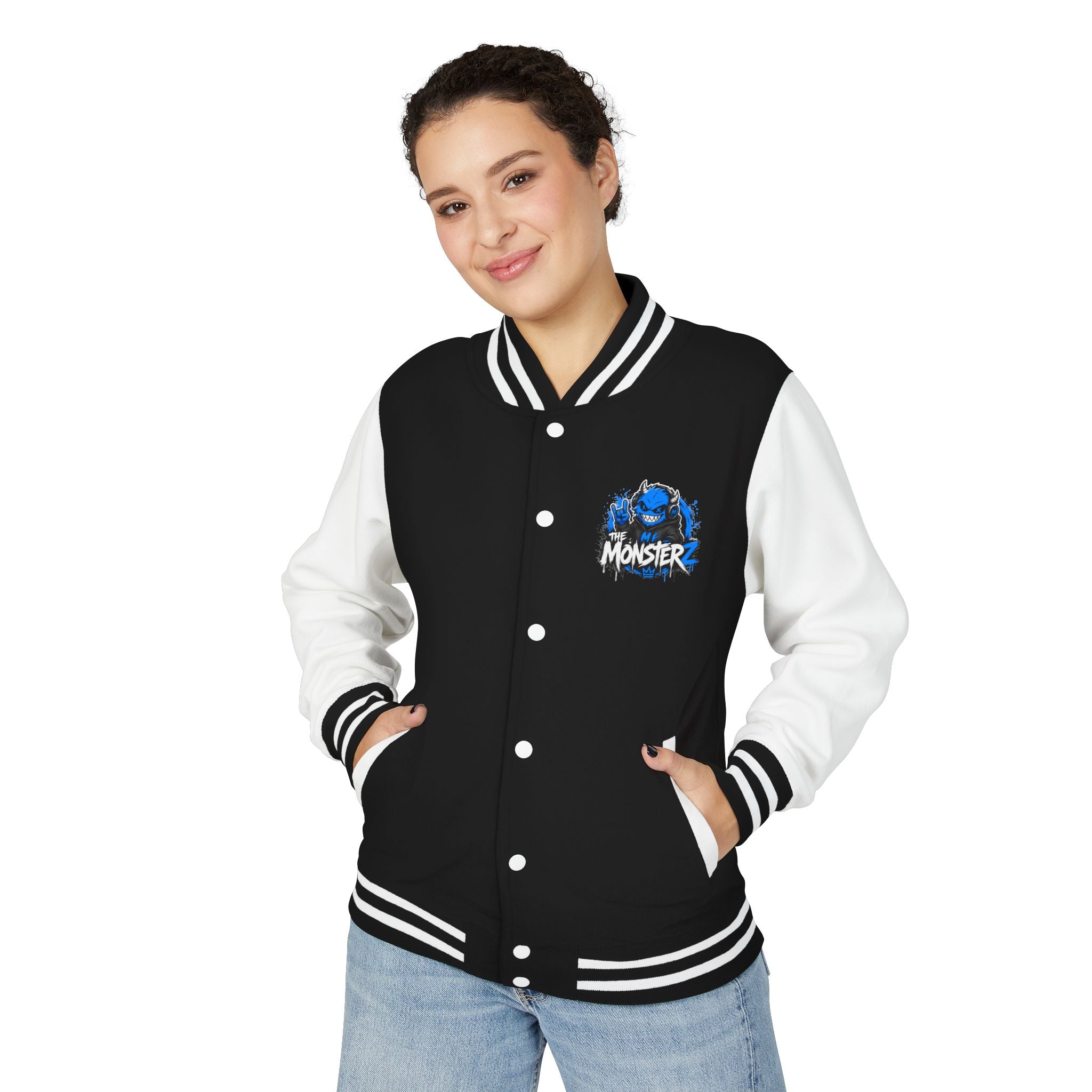 🧥 TheMonsterz Varsity Jacket – Streetwear mit Charakter