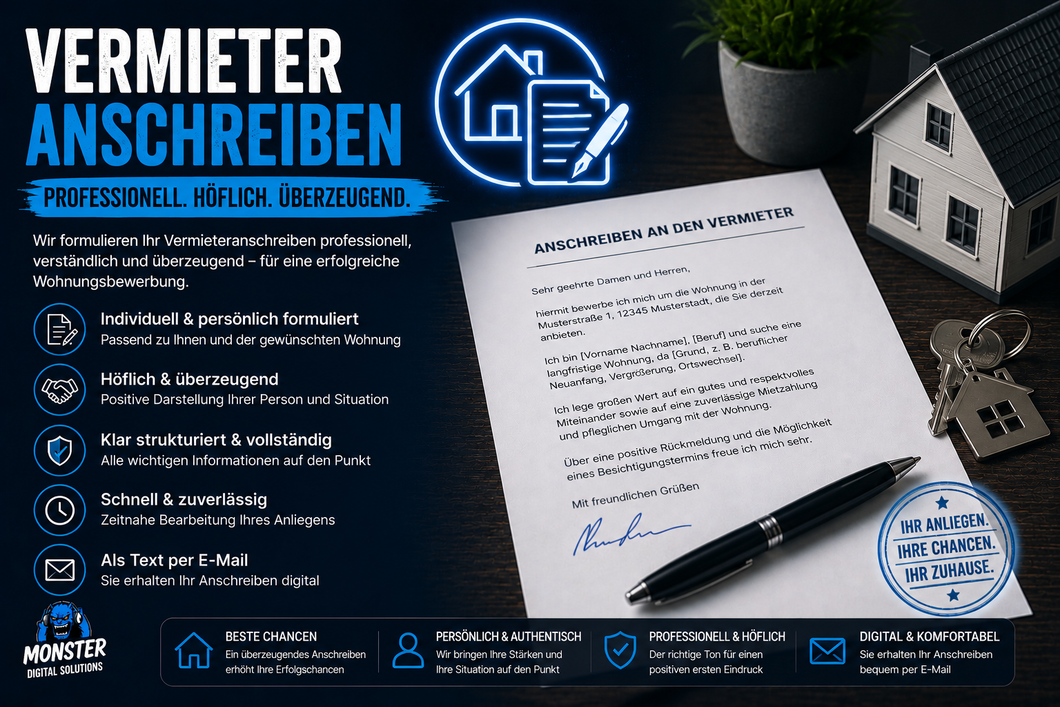 📄 Behörden & Alltag –  Schreiben nach Ihren Vorgaben