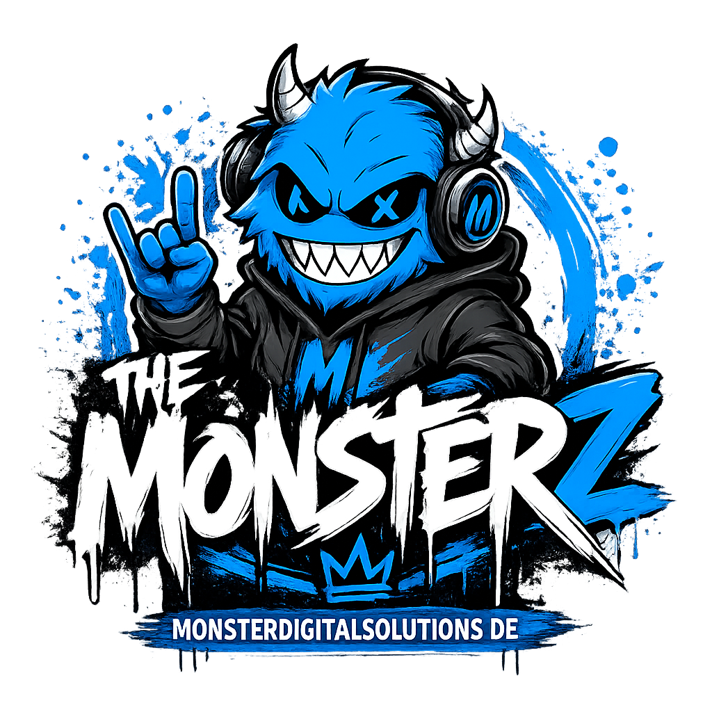 TheMonsterz Premium Vinyl Sticker 8x8 cm – Wetterfest & UV-beständig